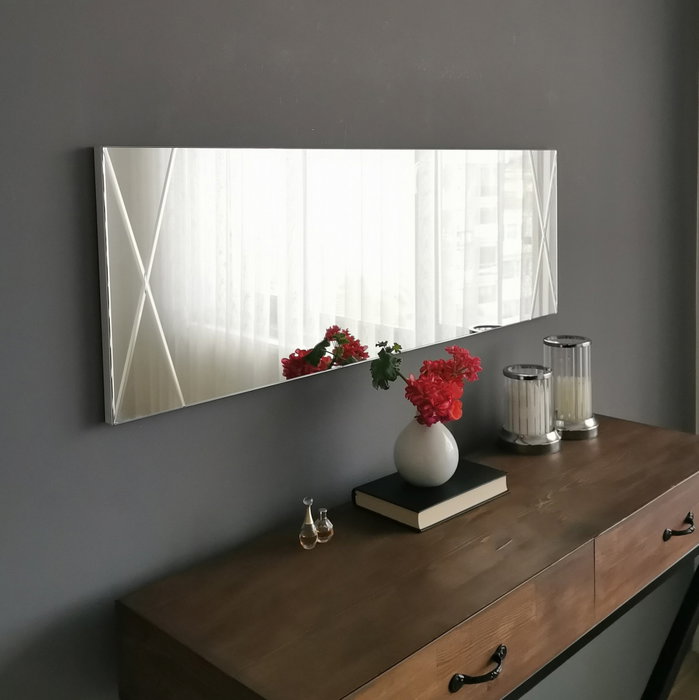 Hanah Home Espejo A321Y Plata 35x105 cm Hanah Home Espejo A321Y Plata 35x105 cm
